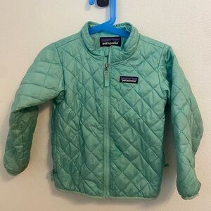 Patagonia Light Green Quilted Jacket